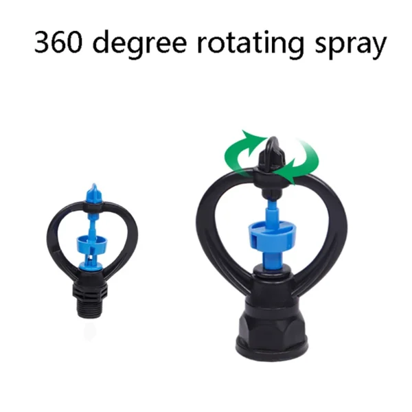 1pcs 360 degrees 1/2 3/4 Inch farm sprinkler Rotary Lawn Sprinklers Garden Irrigation Plant Watering for Small-area Irrigation - Image 6