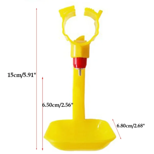 367A Hanging Poultry Drinker Automatic Poultry Drinker Stainless Steel Nipple Drinker for Chicken Ducks Rabbit Cages - Image 5