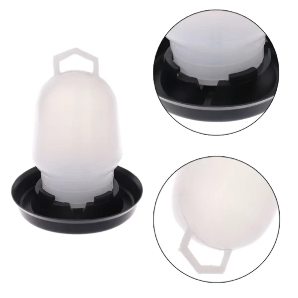 Chick Feeder Waterer Set Baby Chick Waterer Feeder with Carrying Handle Capacity 0.5 L Chicken Water Feeder Pet Supplies