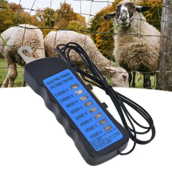 12KV Neon Fence Voltage Tester with 8 Indicator Lights - Waterproof 2000-12000V Electric Fencing Meter for home & Farm Use - Image 2